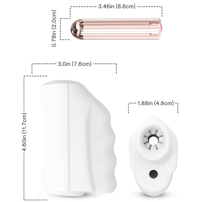 ARMONY Master Masturbator & Vibrator White