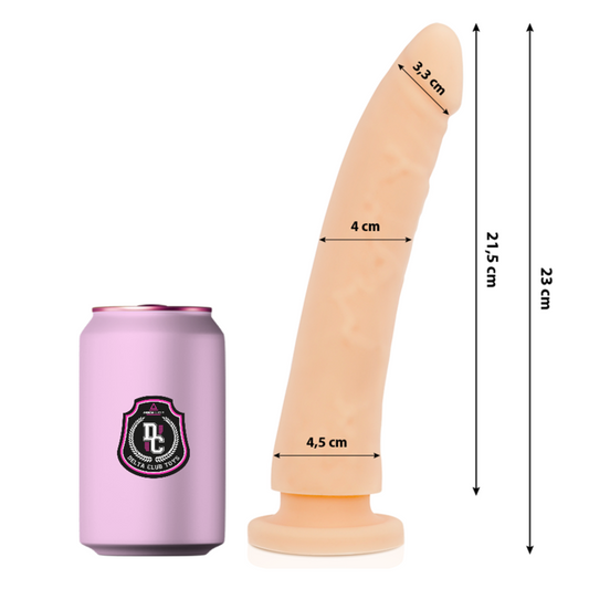 DELTA CLUB Natural Dildo i medicinsk silikon, 23 cm