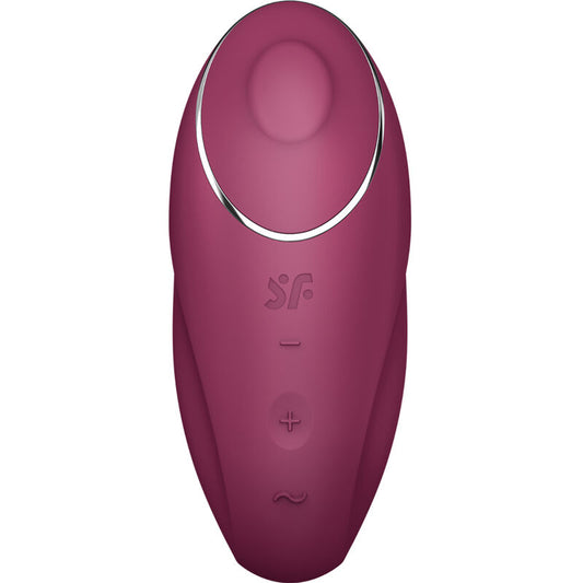 Satisfyer Tap & Climax 1 Lay-On Vibrator i röd färg