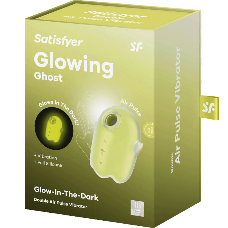 Satisfyer Glowing Ghost Air Pulse Vibrator i gul färg
