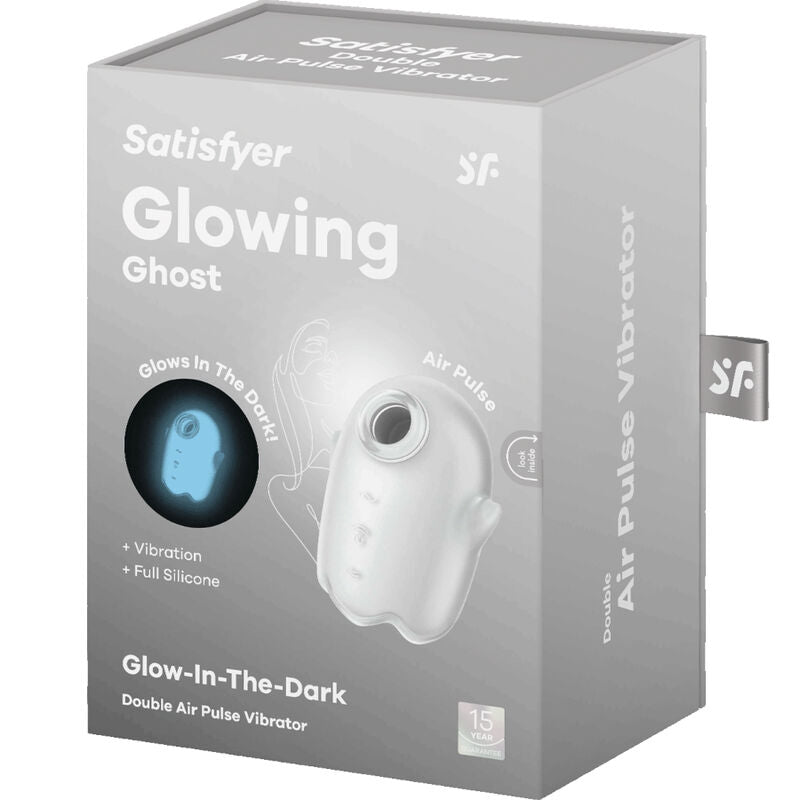 Satisfyer Glowing Ghost Air Pulse & Vibrator i vitt