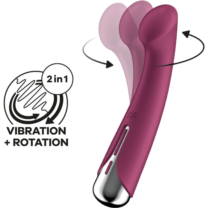Satisfyer Spinning G-Spot 1 rotator vibrator i röd färg