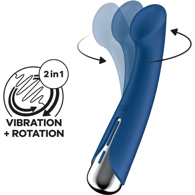 Satisfyer Spinning G-Spot 1 Rotator Vibrator i blått
