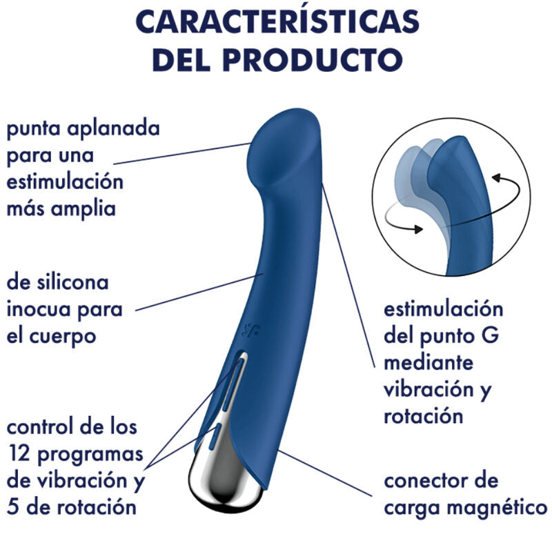 Satisfyer Spinning G-Spot 1 Rotator Vibrator i blått