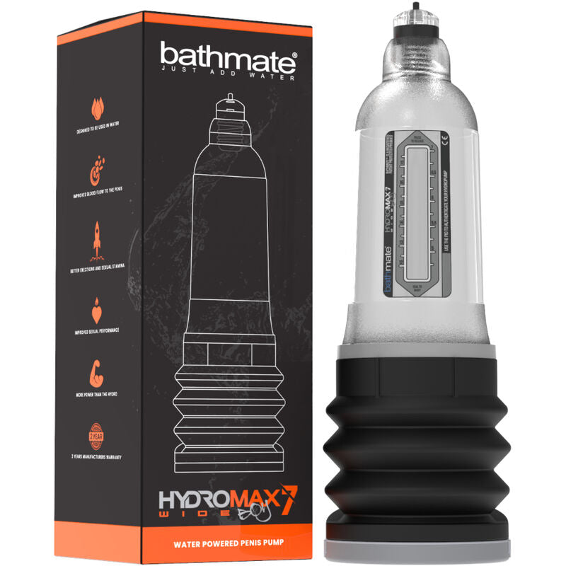 BATHMATE HYDROMAX 7 WIDE BOY X30 transparent tryckpump
