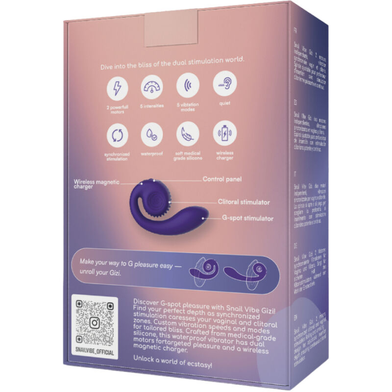 Snail Vibe Gizi Dual Stimulator i lila färg