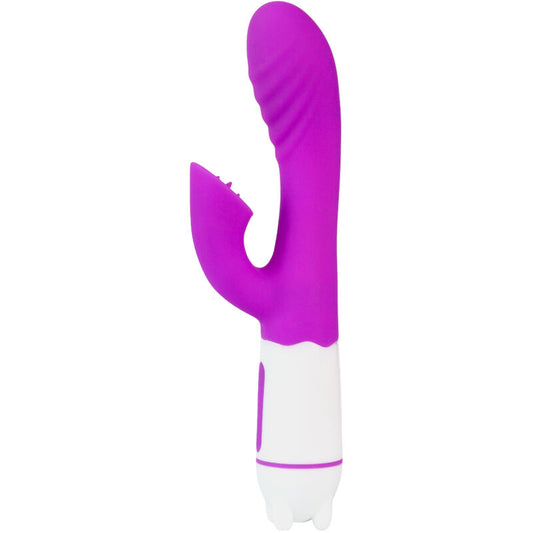ARMONY - HAPPY VIBRATOR & STIMULATOR MED VIOLETT ÅTERLADDNINGSBAR TUNGSPETS