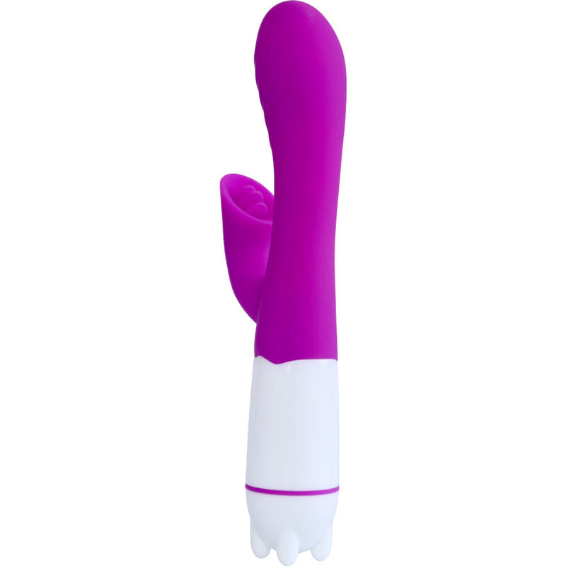 ARMONY - HAPPY VIBRATOR & STIMULATOR MED VIOLETT ÅTERLADDNINGSBAR TUNGSPETS