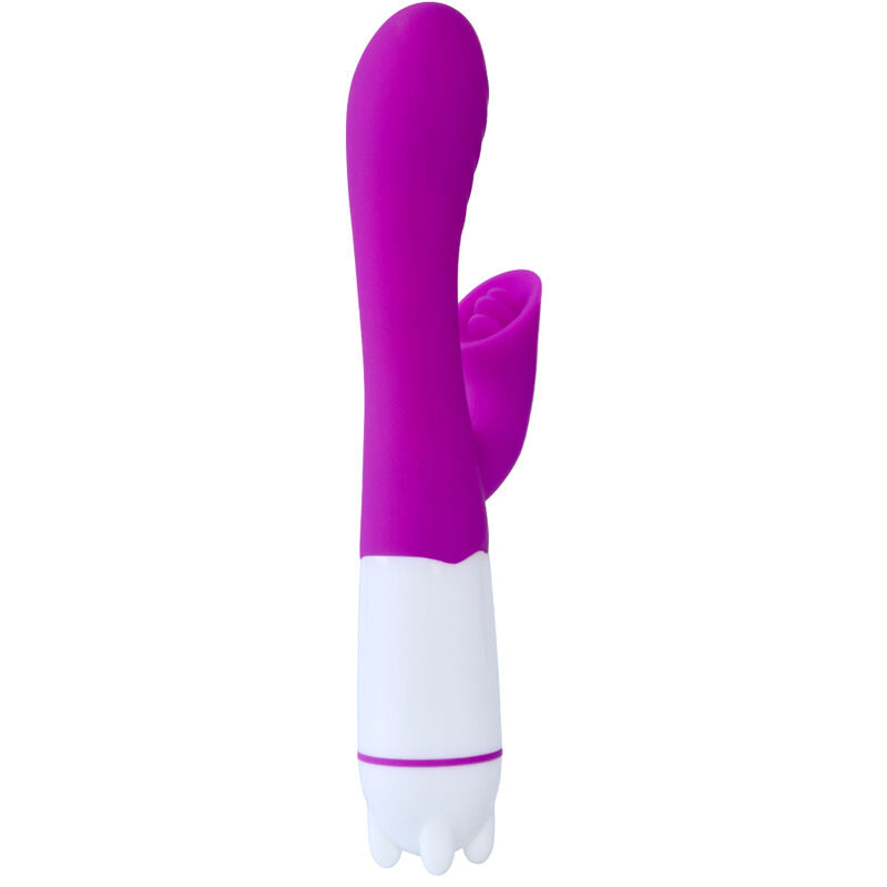 ARMONY - HAPPY VIBRATOR & STIMULATOR MED VIOLETT ÅTERLADDNINGSBAR TUNGSPETS