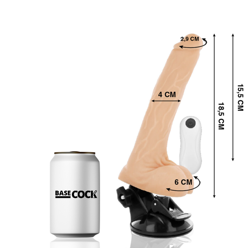 BASECOCK - REALISTISK ARTIKULERBAR FJÄRRKONTROLL KÖTT 18,5 CM -O- 4 CM