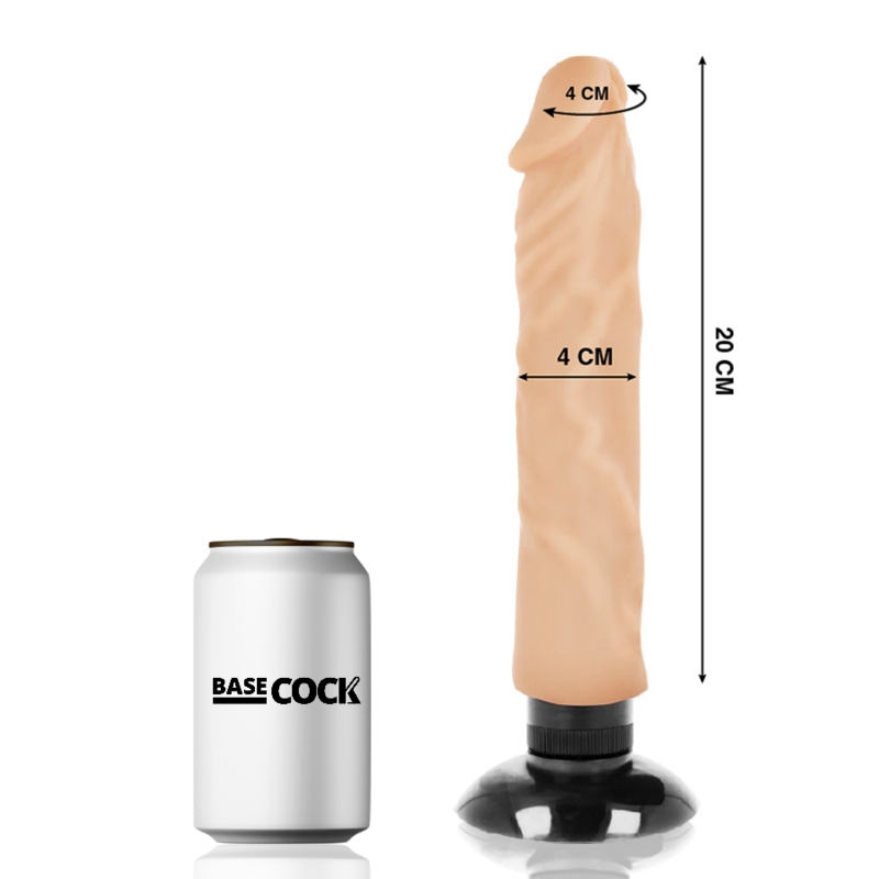 BASECOCK realistisk vibrator 20 cm