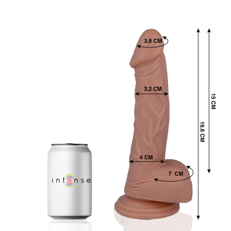 MR INTENSE - 16 REALISTISK DILDOS 19.6 CM -O- 3.2 CM