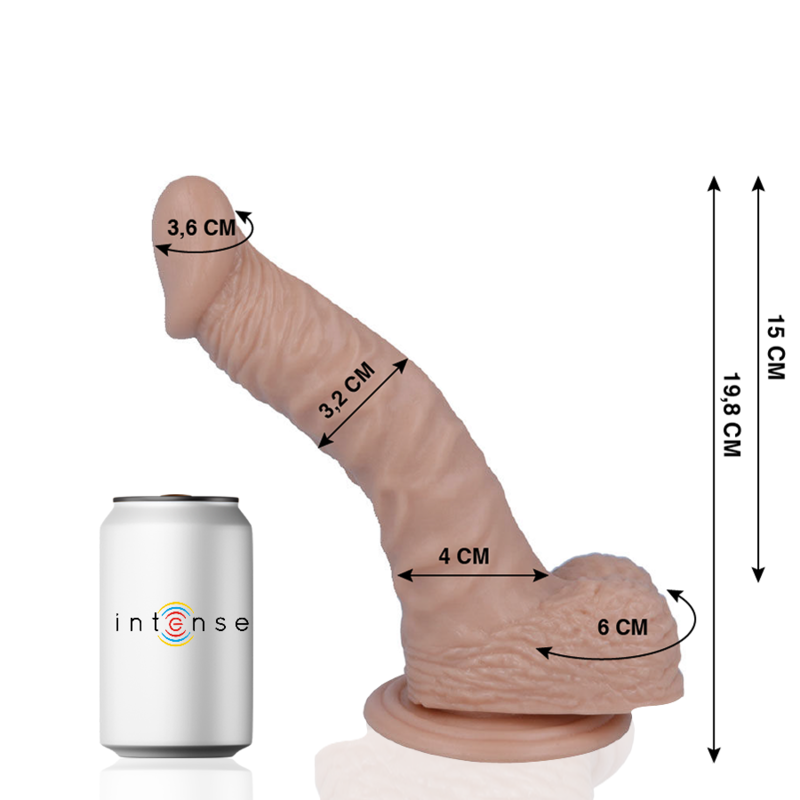 MR INTENSE - 18 REALISTISK DILDO 19.8 CM -O- 3.2 CM