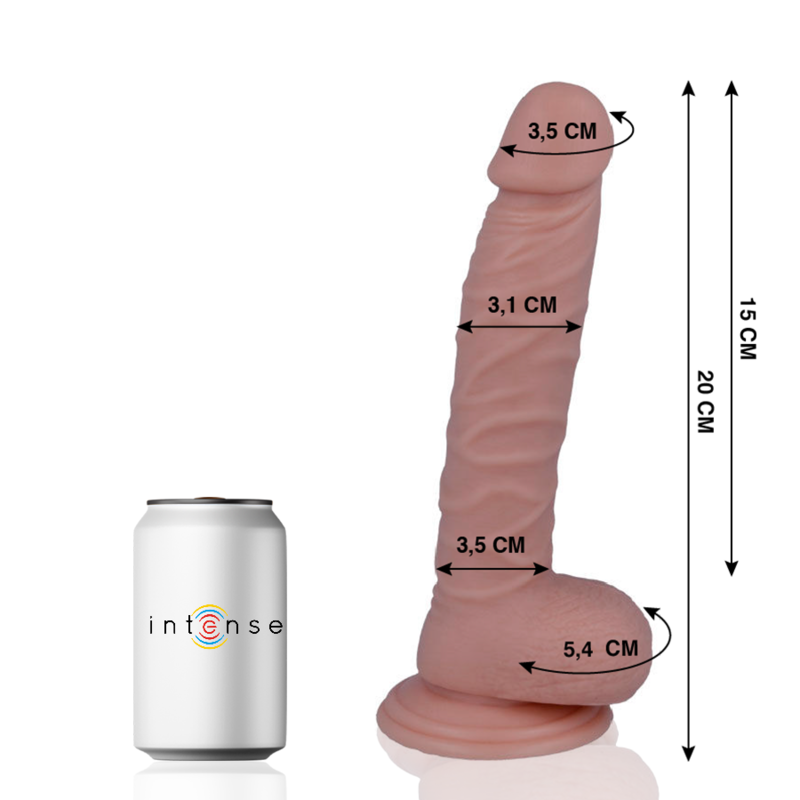 MR INTENSE - 19 REALISTISK DILDO 20 CM -O- 3.1 CM
