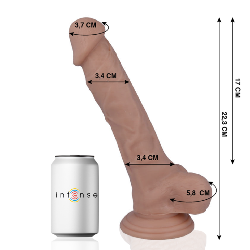 MR INTENSE - 28 REALISTISK DILDO 22.3 CM -O- 3.4 CM