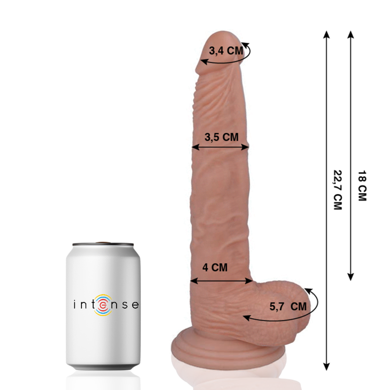 MR INTENSE - 29 REALISTISK DILDO 22.7 CM -O- 3.5 CM