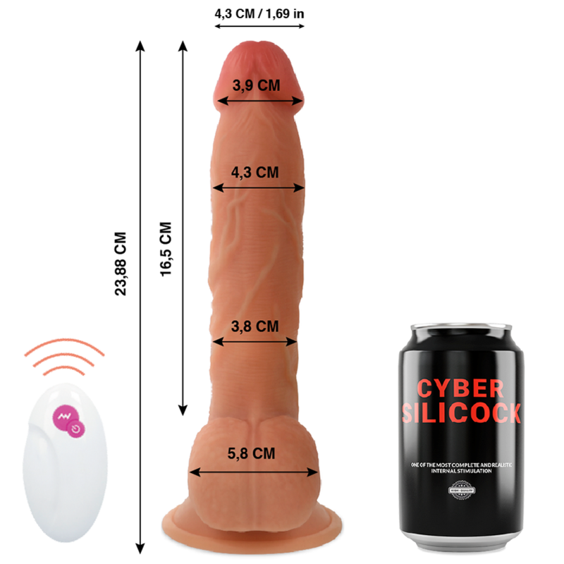 CYBER SILICOCK fjärrstyrd realistisk leksak 23,88 cm