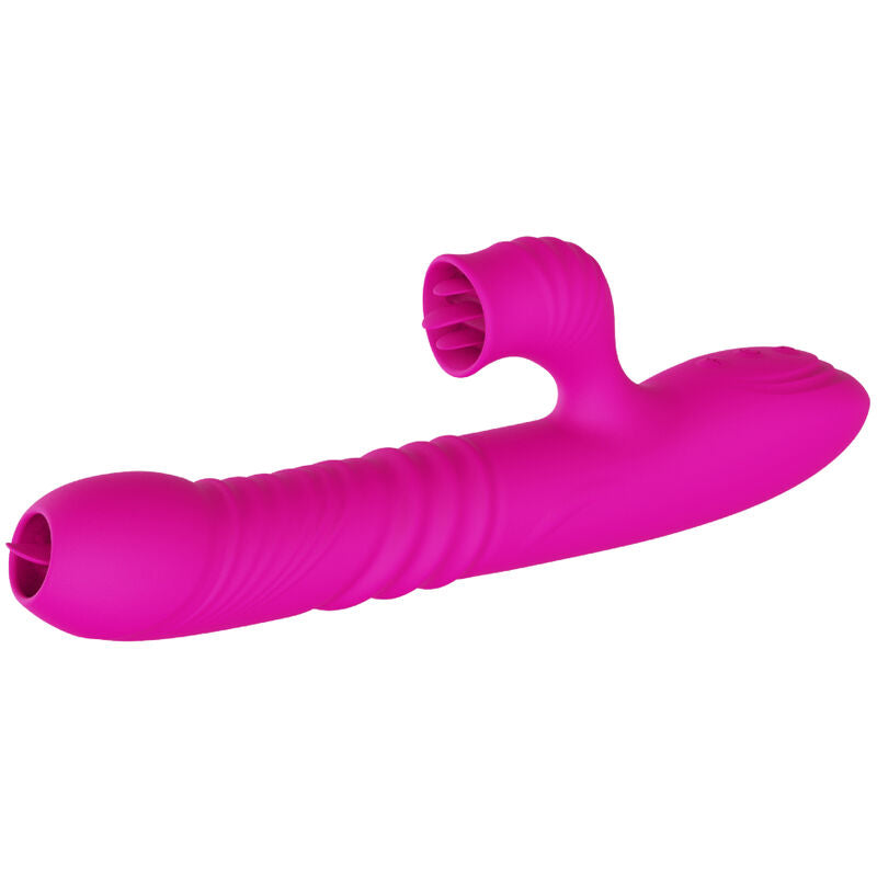 Fanny multifunktionell vibrator i fuchsia med värmeeffekt
