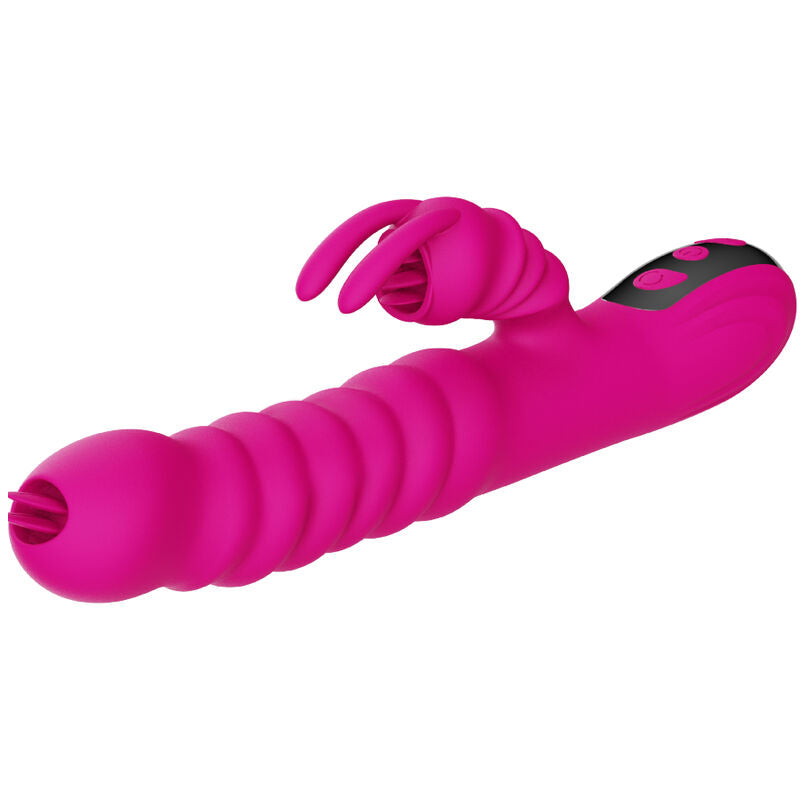 ARMONY Rabbit Double Tongue multifunktionsvibrator i fuchsia