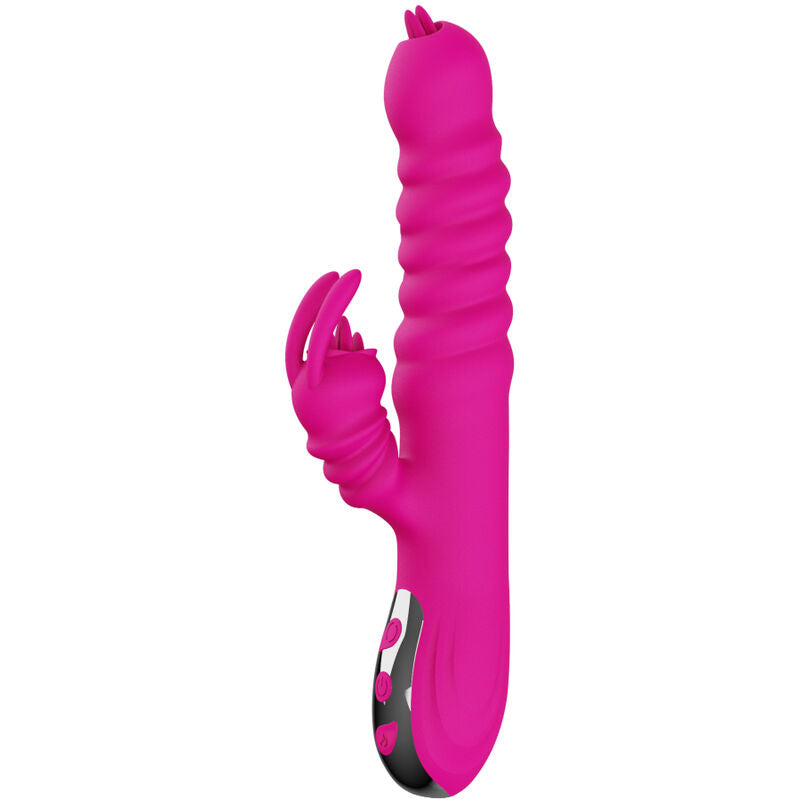 ARMONY Rabbit Double Tongue multifunktionsvibrator i fuchsia