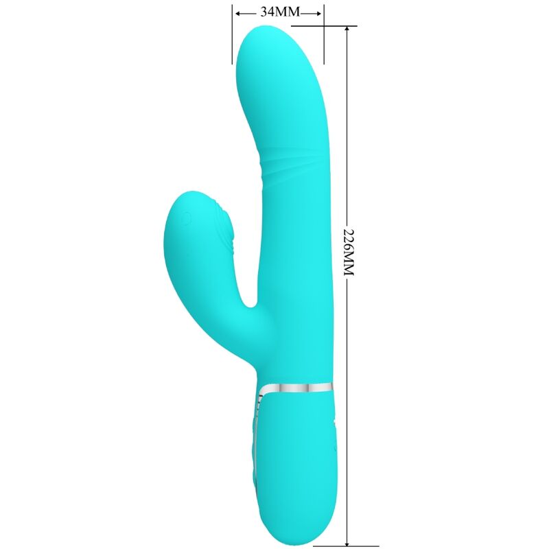 PRETTY LOVE multifunktionell G-spot vibrator Aqua Green