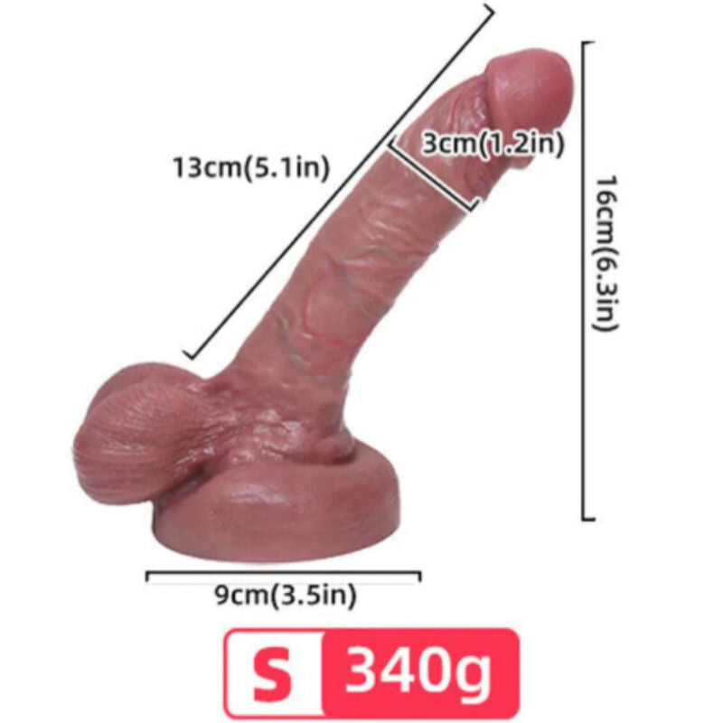 ARMONY - Realistisk flytande silikon dildo 13 cm