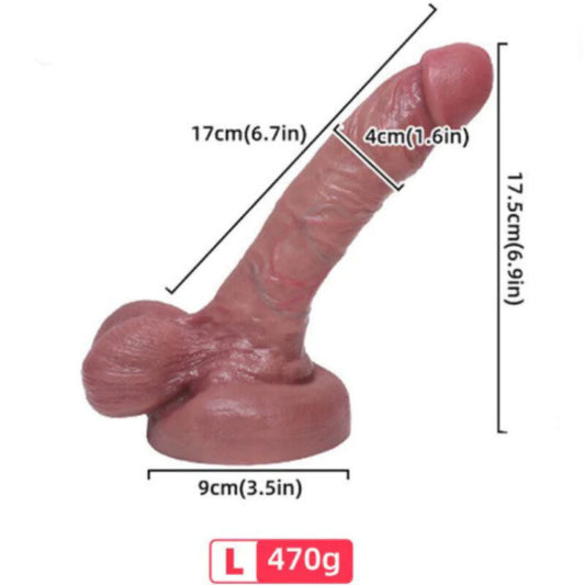 ARMONY - Realistisk flytande silikon dildo 17 cm