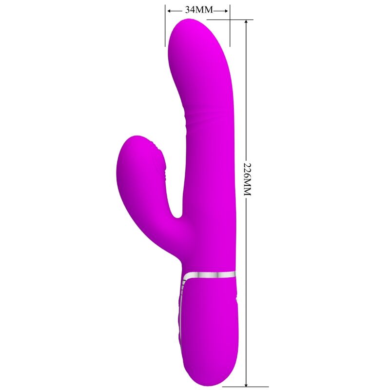 Pretty Love multifunktionell G-punkt vibrator i fuchsia