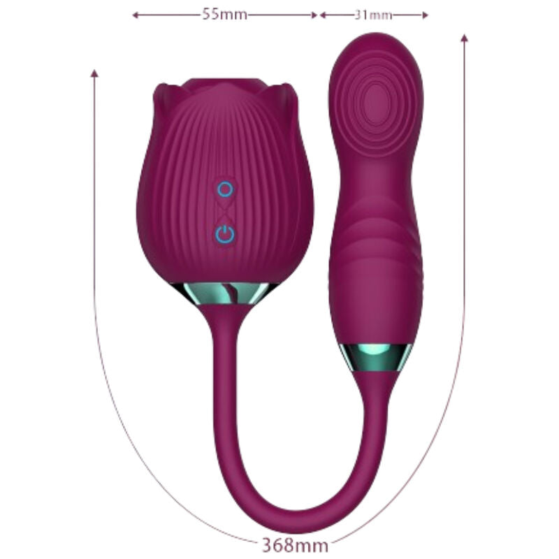 Armony Delight Flower vibrator i violett med sugfunktion