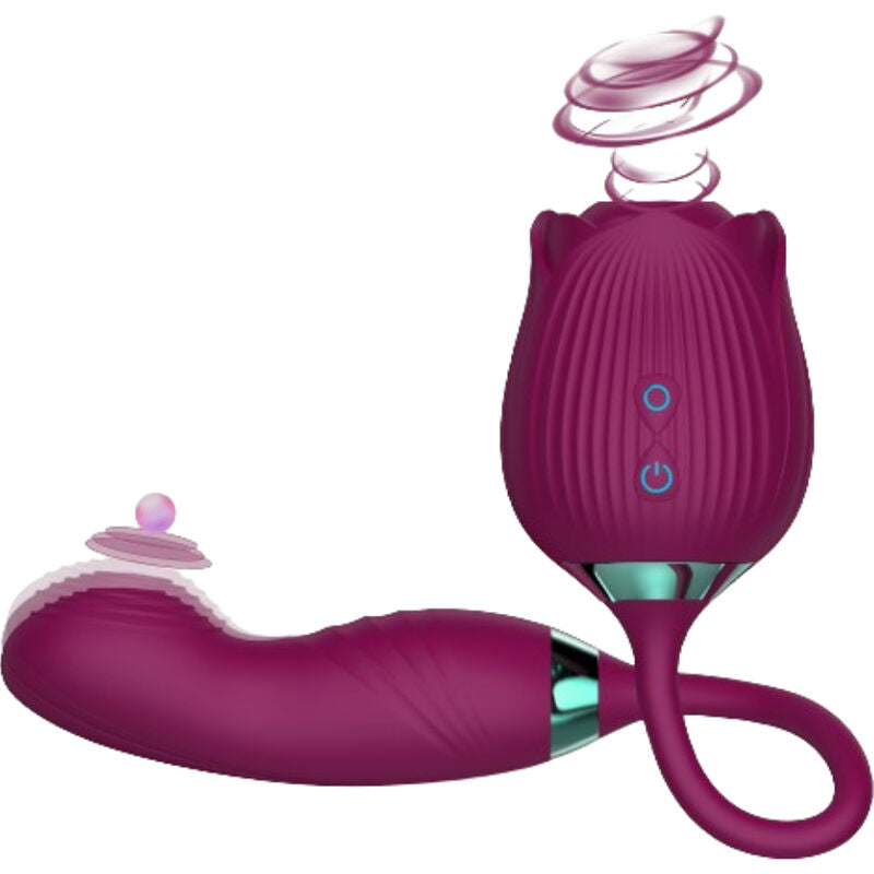 Armony Delight Flower vibrator i violett med sugfunktion