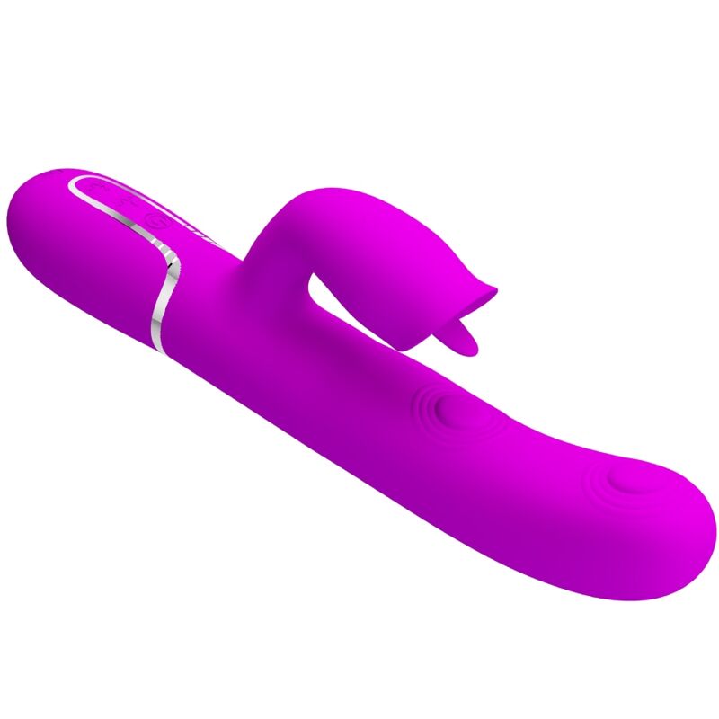 Pretty Love Rabbit vibrator med slickande funktion i fuchsia