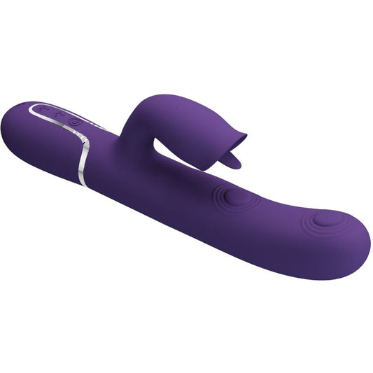 Pretty Love Kanin vibrator med slickande funktion i lila