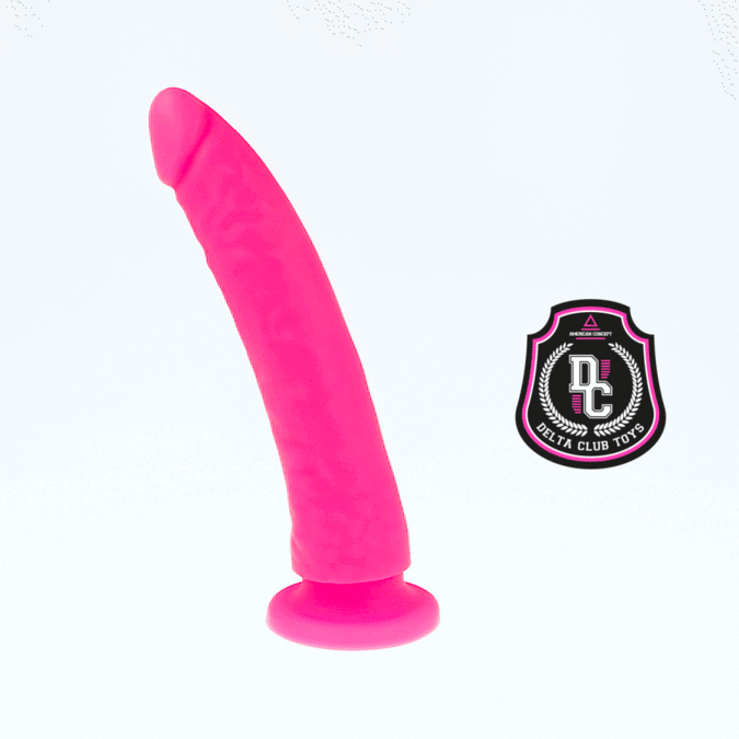 DELTA CLUB rosa dildo i medicinsk silikon, 20 cm