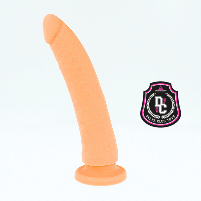 DELTA CLUB Natural Dildo i medicinsk silikon, 23 cm