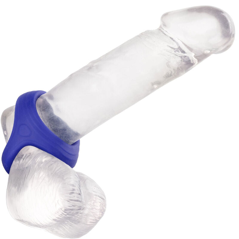 CalExotics Admiral Cock Ball Dual Ring i blått