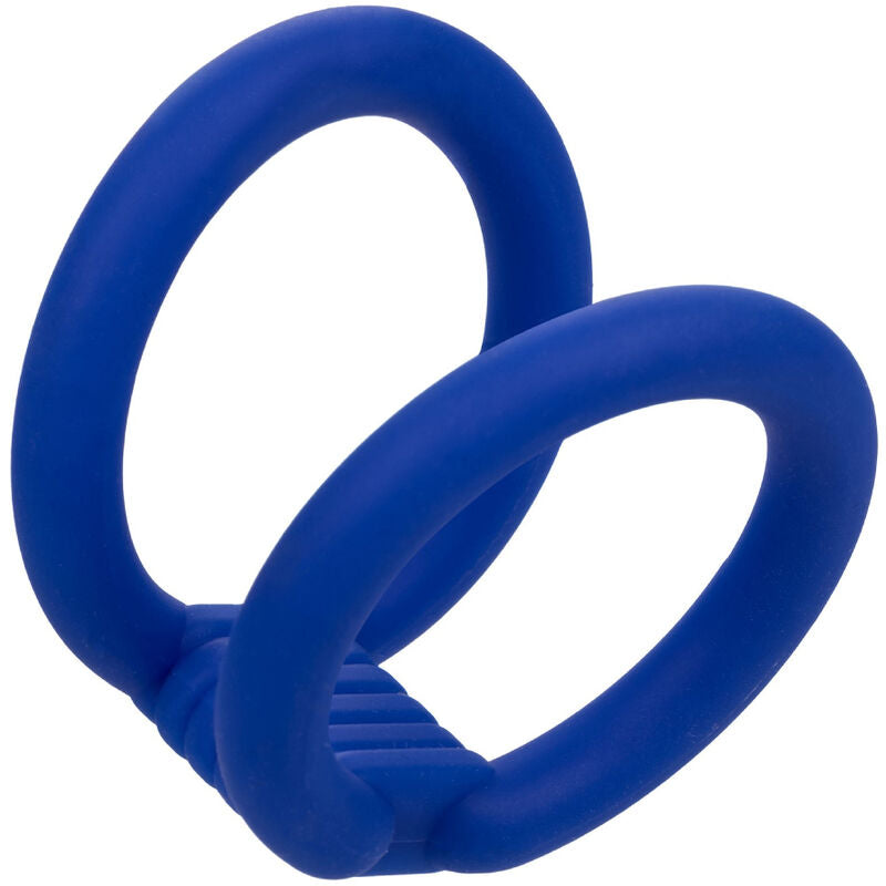 CalExotics Admiral Dual Cock Cage Blue