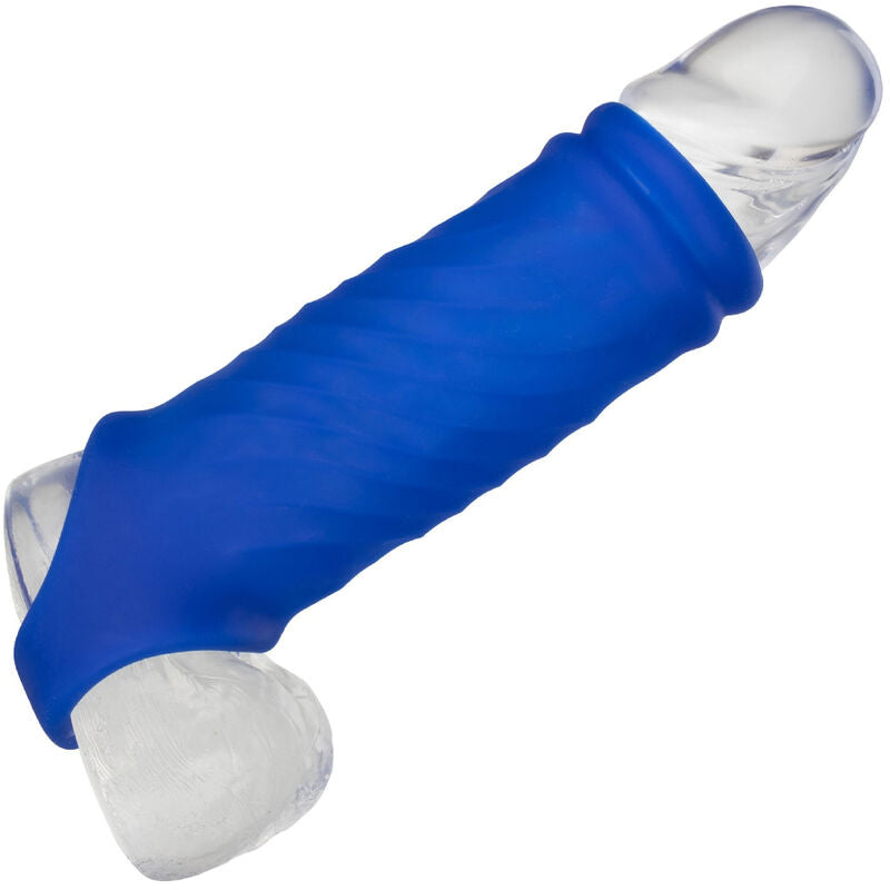 CalExotics Admiral Wave Penis Cover i blått flytande silikon