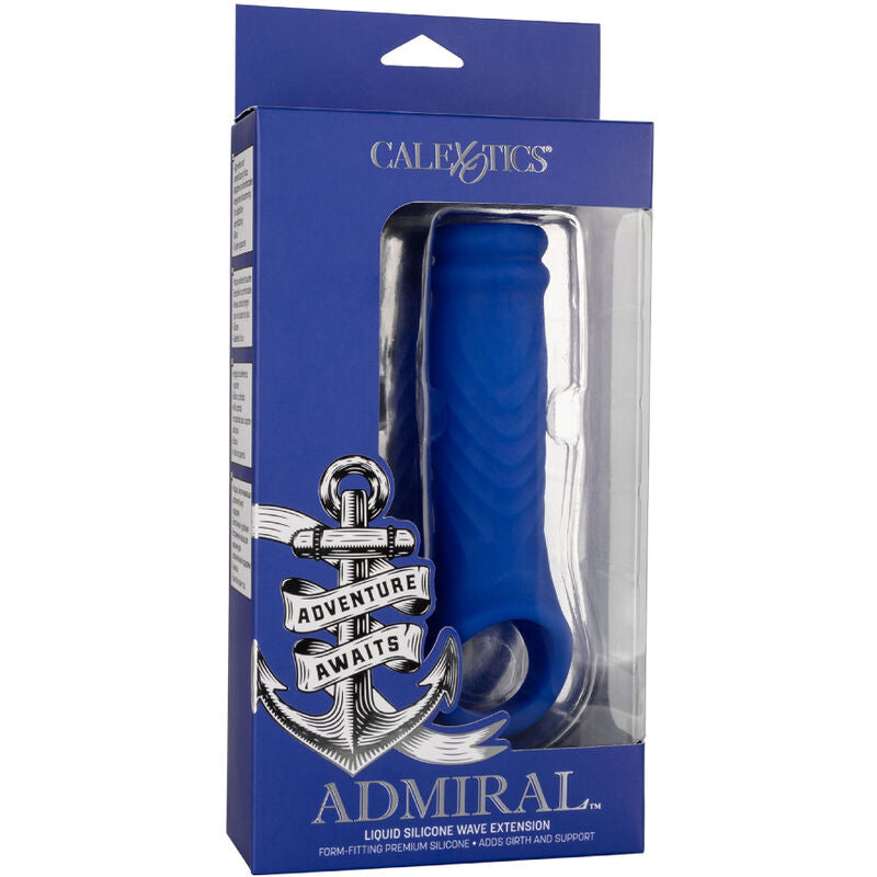 CalExotics Admiral Wave Penis Cover i blått flytande silikon