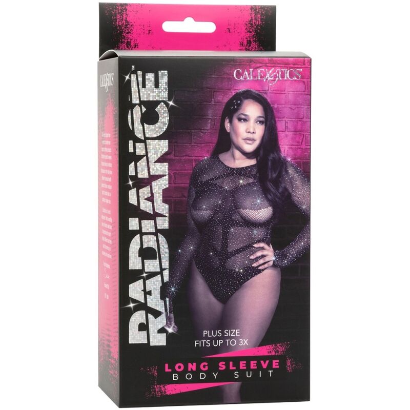 CalExotics Radiance Long Sleeve Bodysuit i plusstorlek
