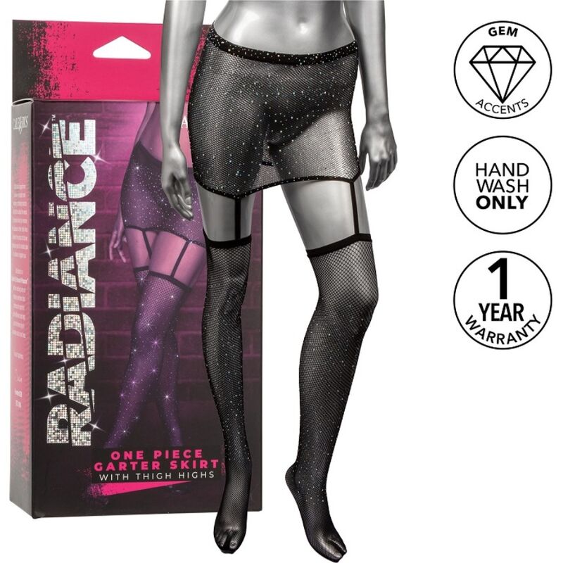CalExotics Radiance Garter Skirt Thigh Highs