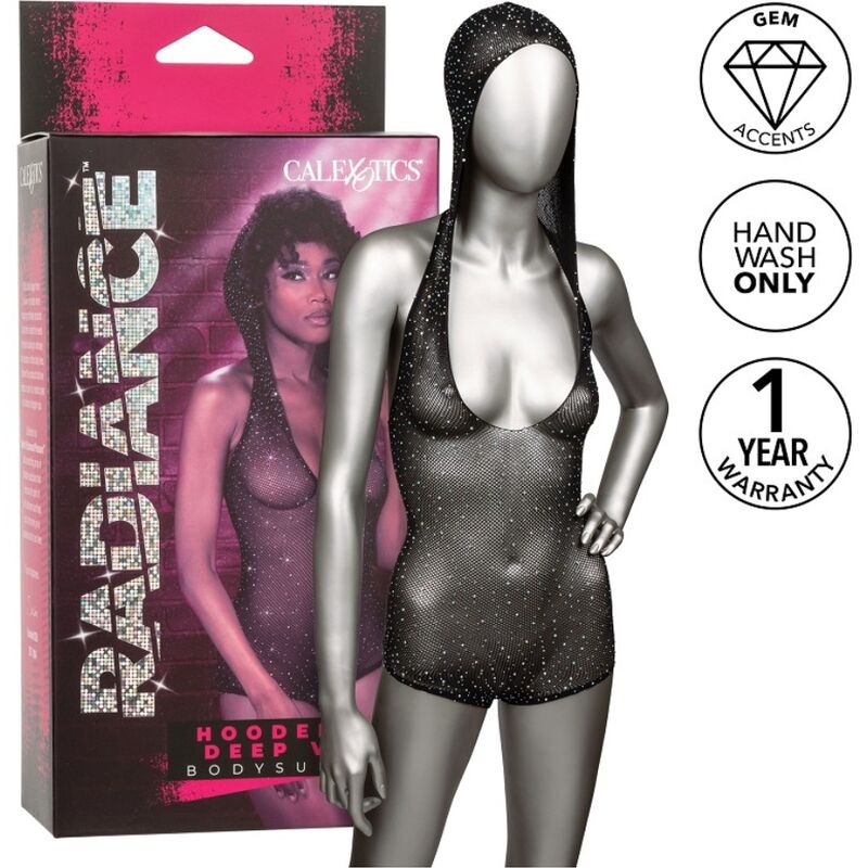 Radiance Hooded Deep V Bodysuit från CalExotics