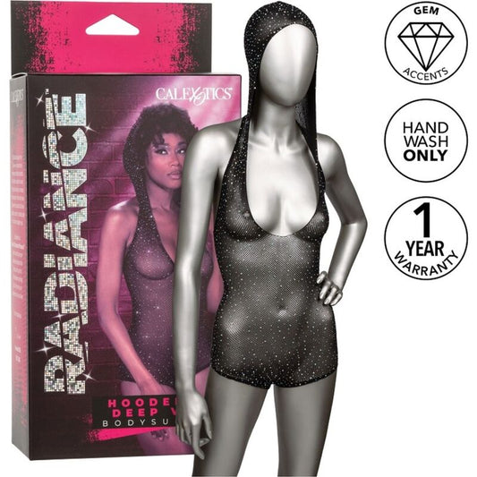 Radiance Hooded Deep V Bodysuit från CalExotics