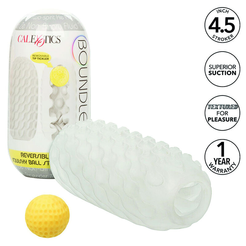 CalExotics Boundless Reversible Squishy Ball Stroker i grå färg