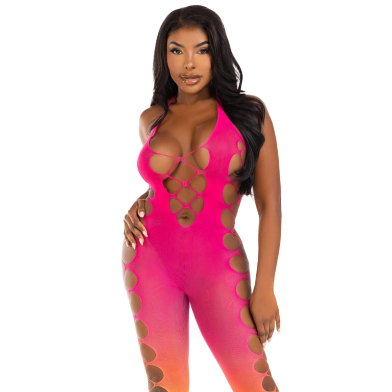 Leg Avenue ankle bodystocking i ombre-design