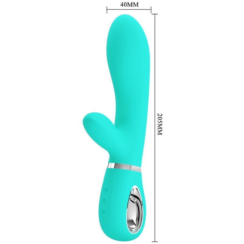 PRETTY LOVE Thomas multifunktionell G-punktsvibrator Aqua Green