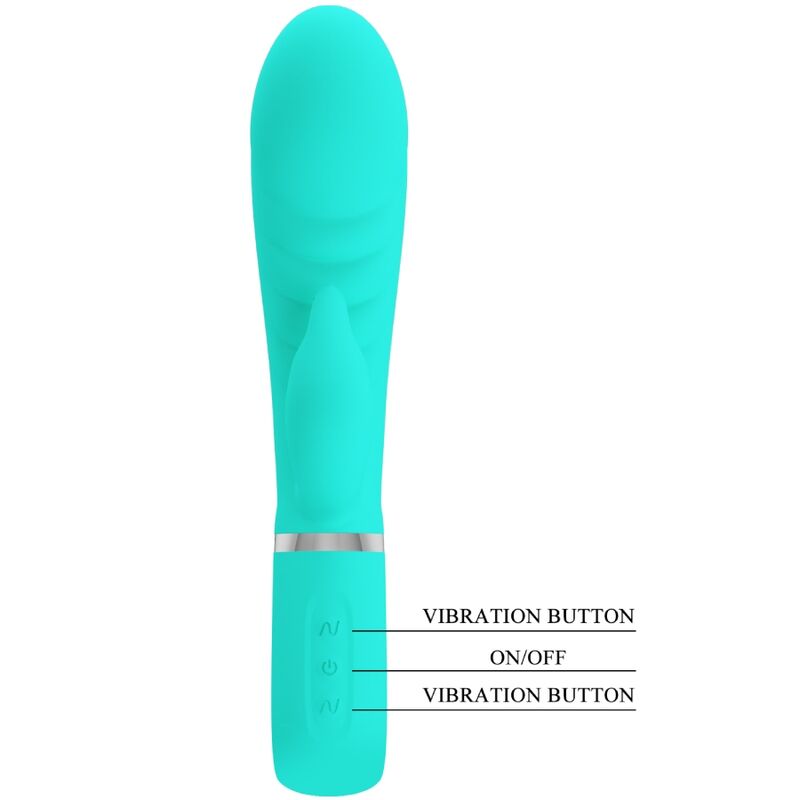 Pretty Love Prescott multifunktionell G-punktsvibrator i aqua grön