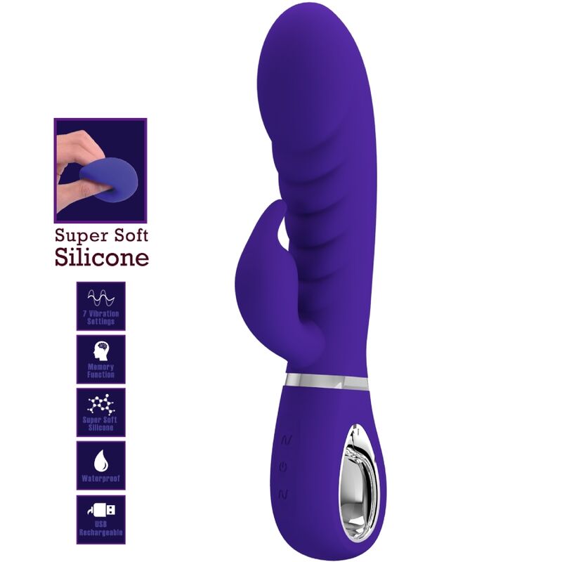 Pretty Love Prescott multifunktionell G-punktsvibrator i lila