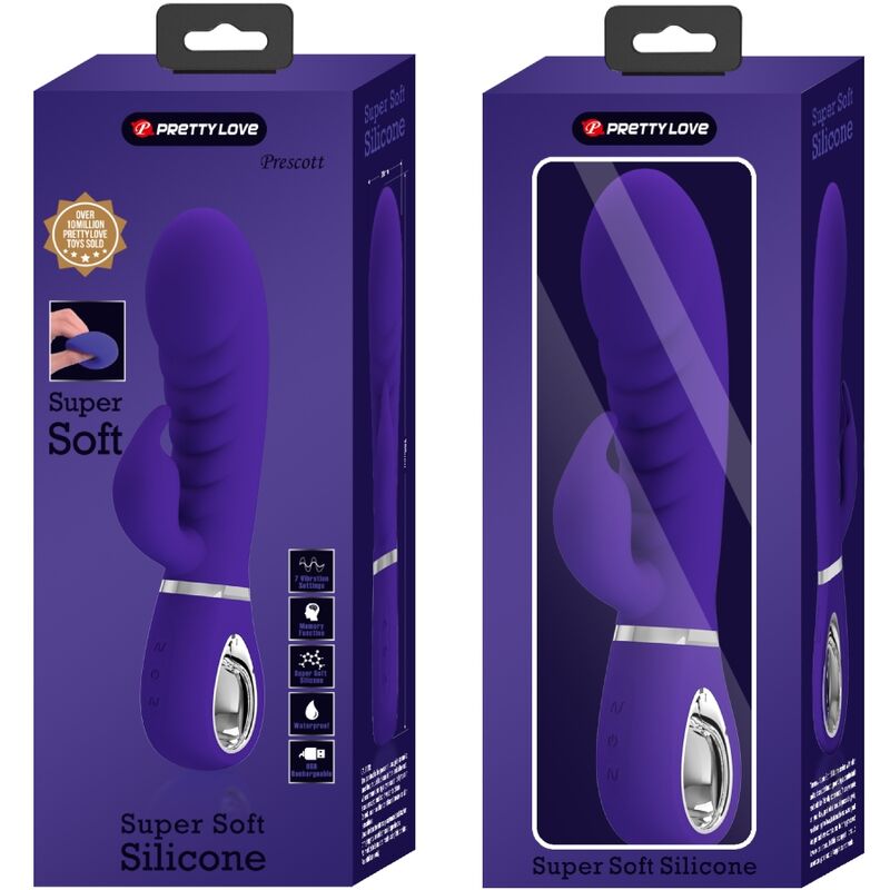 Pretty Love Prescott multifunktionell G-punktsvibrator i lila