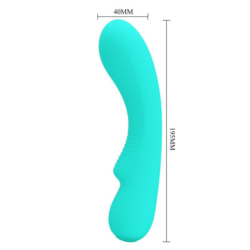 PRETTY LOVE Prescott återladdningsbar vibrator i aqua grön