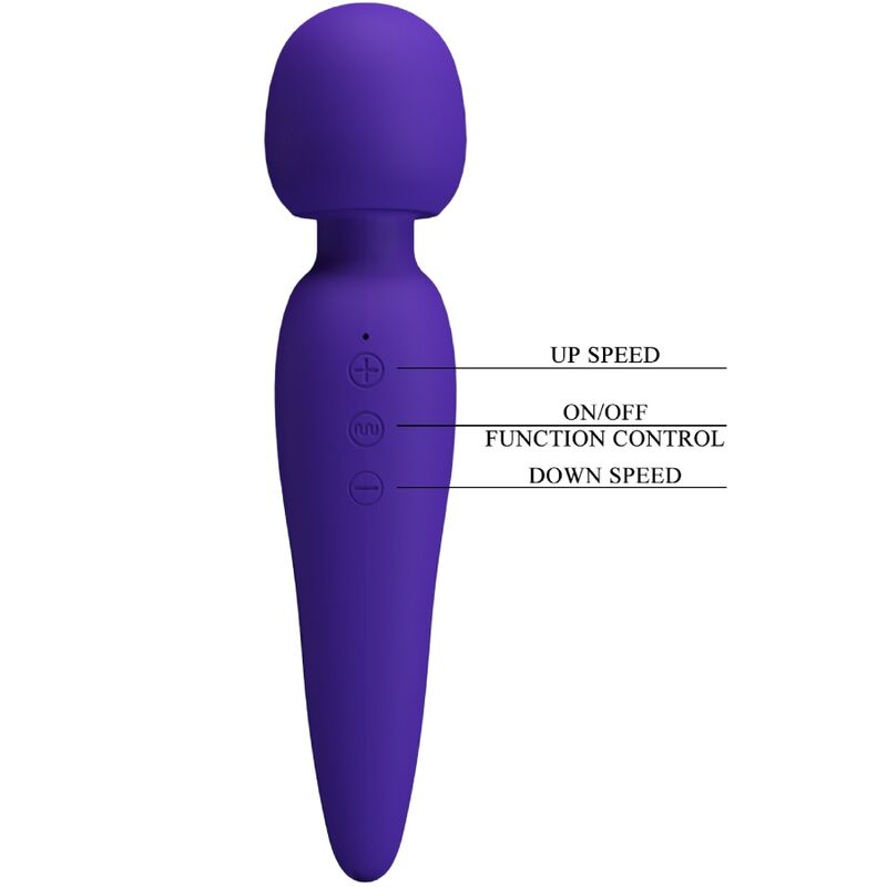 Pretty Love Meredith massager i lila med 12 vibrationslägen